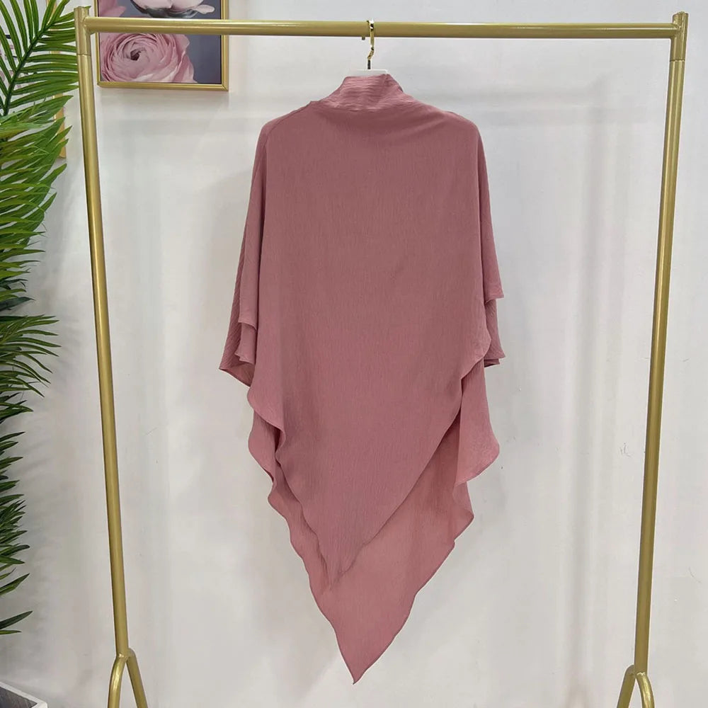 Long Khimar Prayer Garment - Overhead Hijab Pullover
