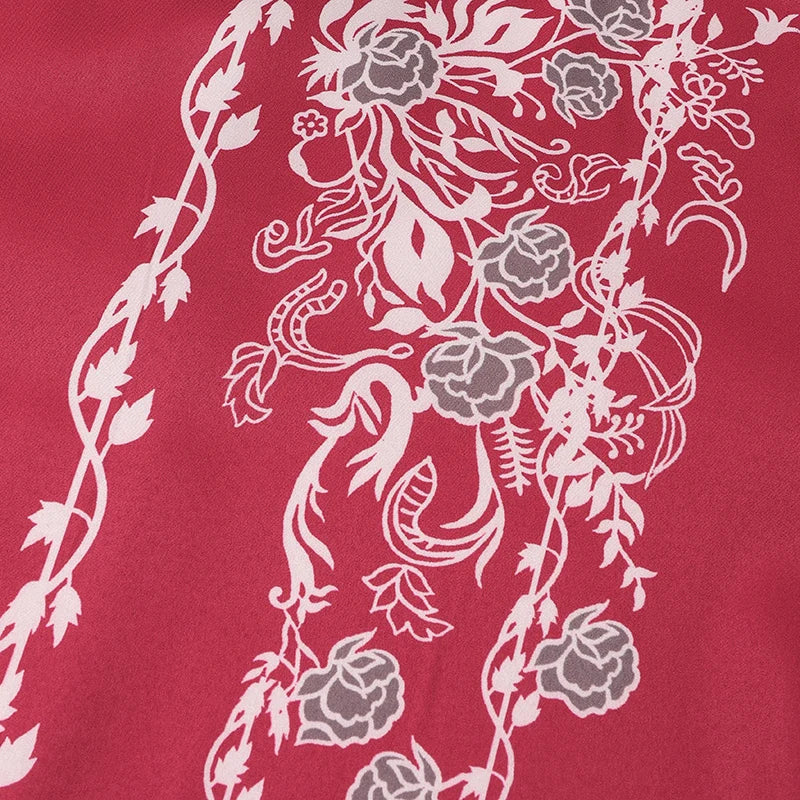 Bohemian Floral Maxi Dress - Elegant Muslim Abaya Kaftan