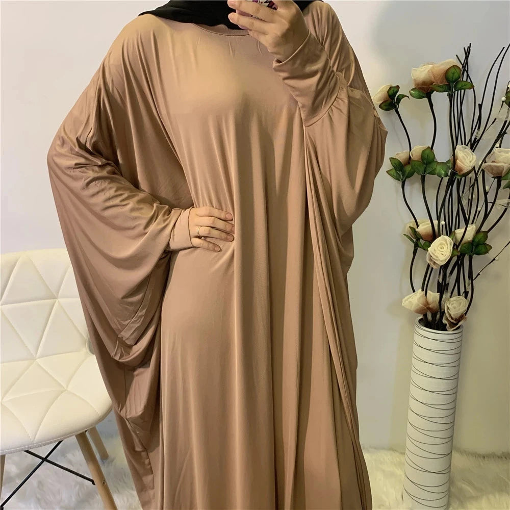 Batwing Sleeve Prayer Dress - Traditional Pullover Abaya