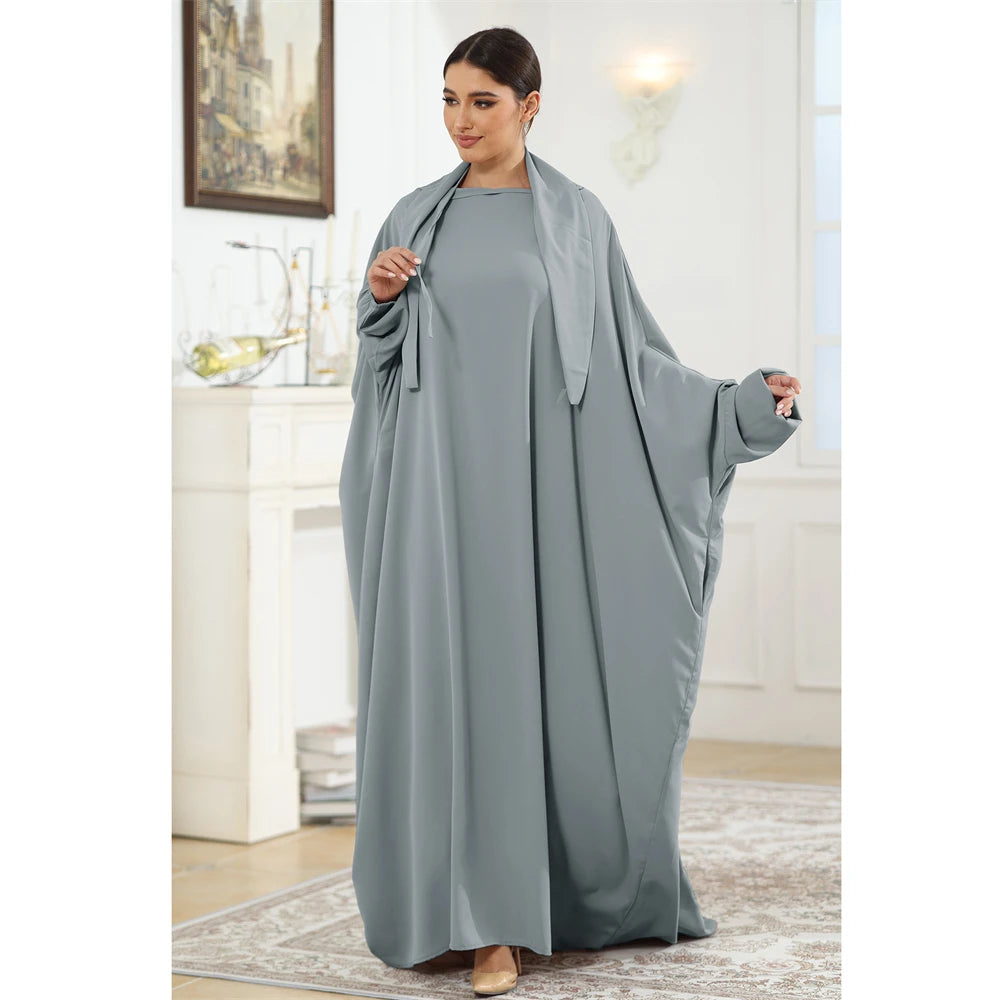 Butterfly Sleeve Prayer Abaya - Modest Ramadan Kaftan
