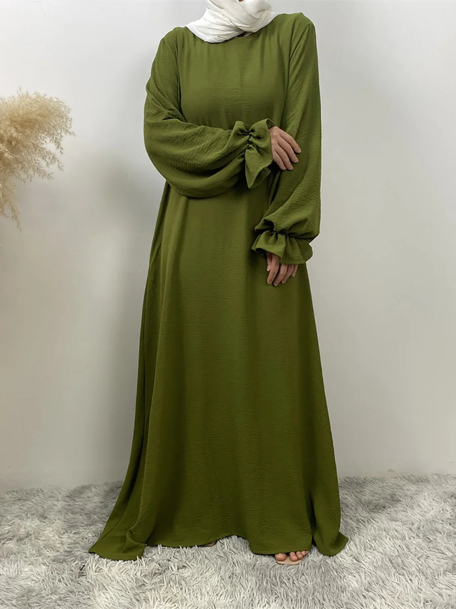 Luxury Dubai Kaftan Abaya with Pockets - Elegant Long Dress for Women | Ramadan & Eid