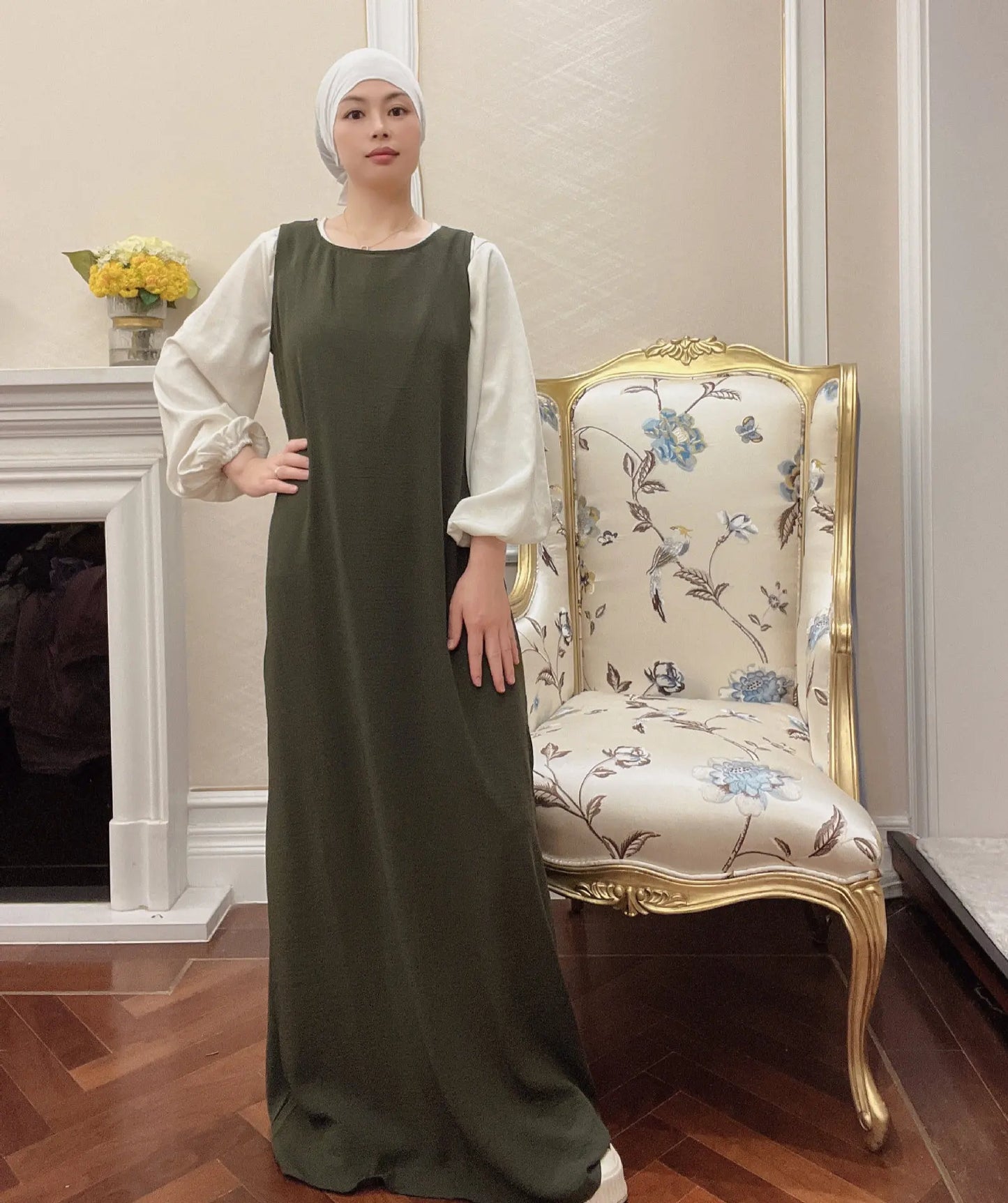 Long Khimar Prayer Set - 2 Piece Pullover Jilbab for Women