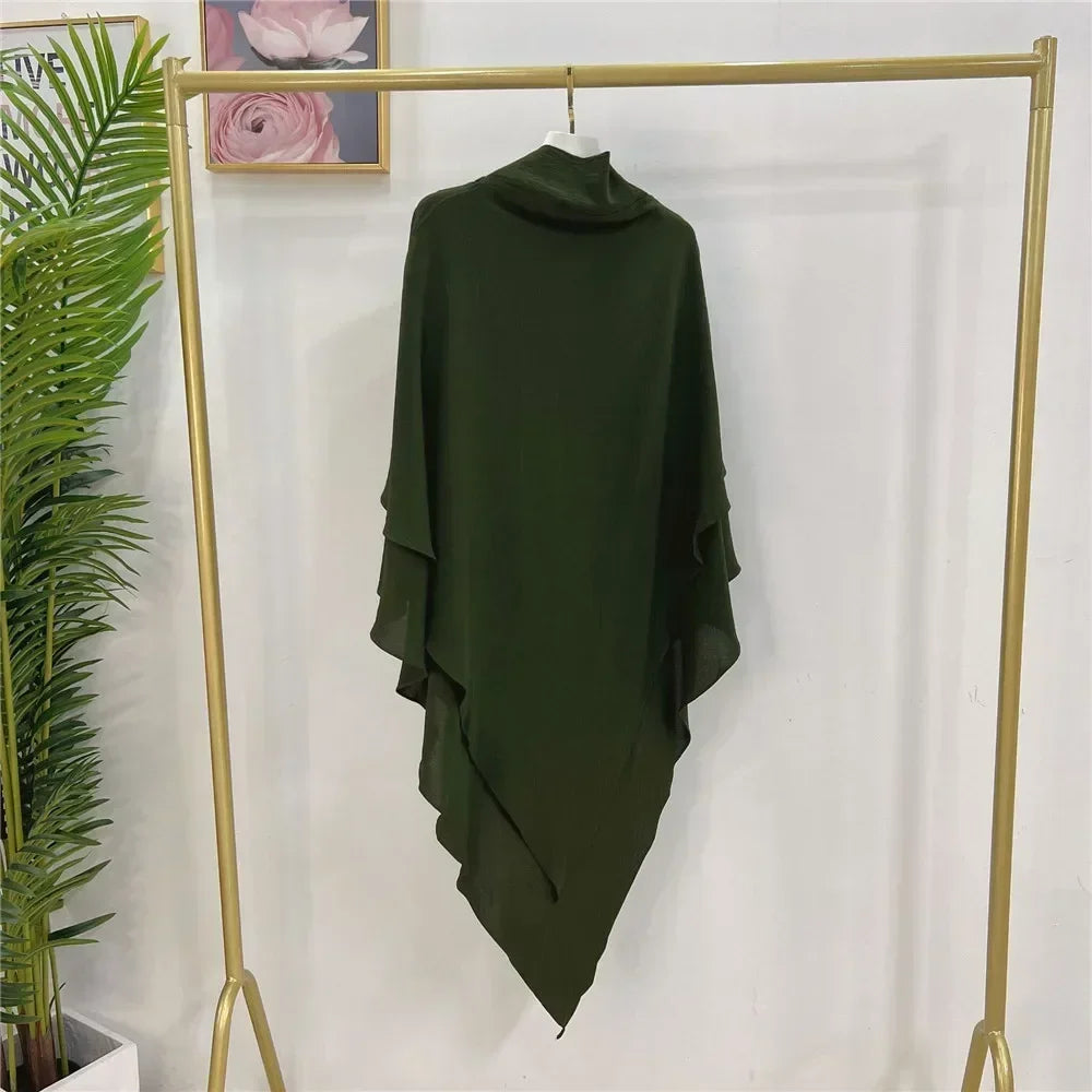 Long Khimar Prayer Garment - Overhead Hijab Pullover