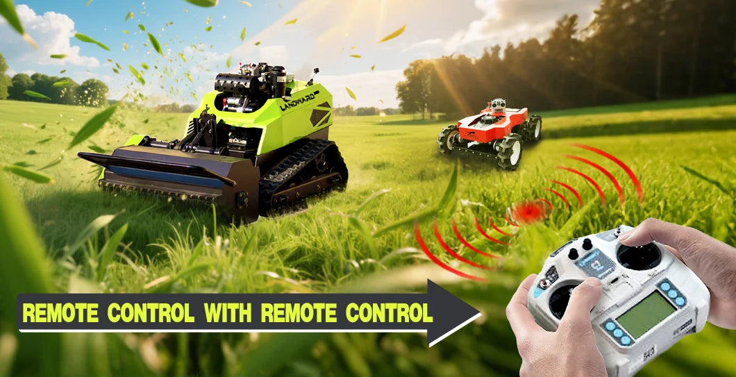 LANDWARD CM800BL Crawler Remote Control Lawn Mower | 10HP Diesel | CE Certified