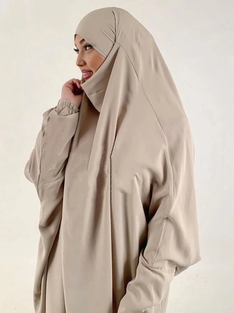 2-Piece Long Khimar & Skirt Prayer Set - Muslim Women Prayer Garment | Ramadan Eid 2025