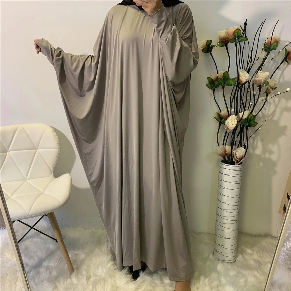 Batwing Sleeve Prayer Dress - Traditional Pullover Abaya