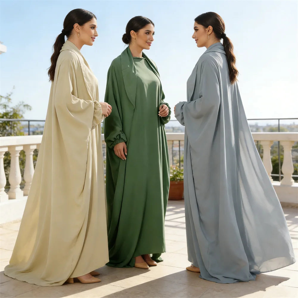 Butterfly Sleeve Prayer Abaya - Modest Ramadan Kaftan