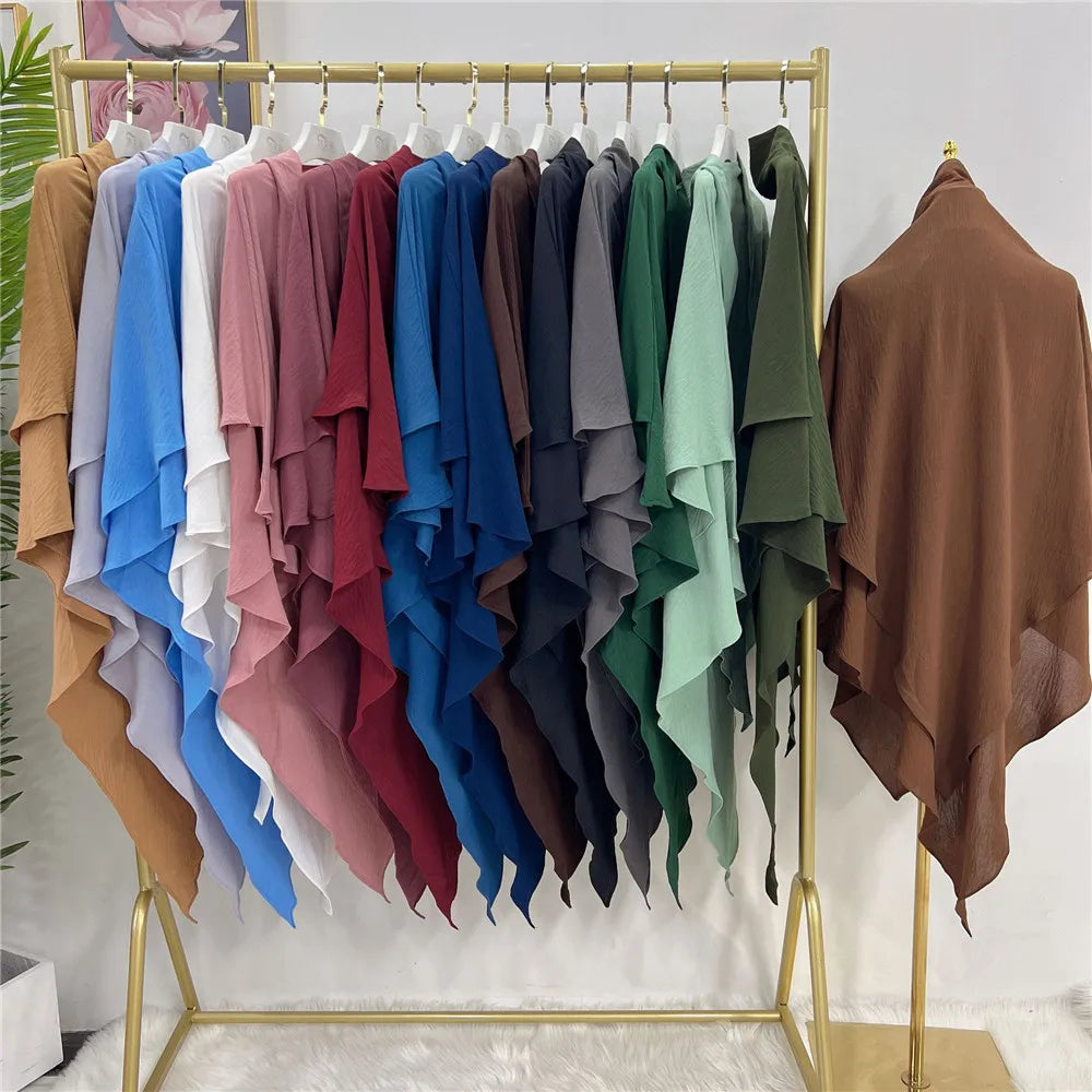 Long Khimar Prayer Garment - Overhead Hijab Pullover