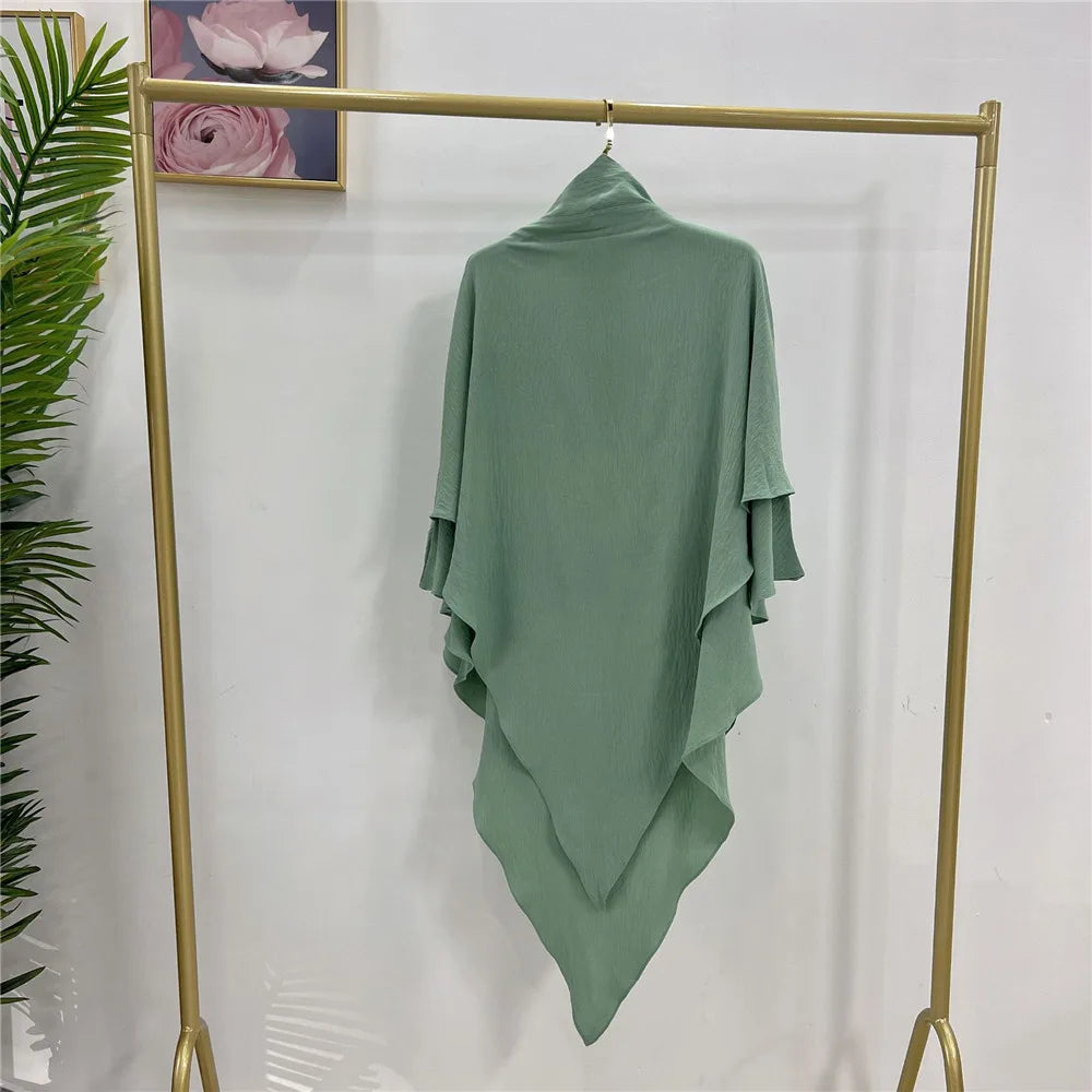 Long Khimar Prayer Garment - Overhead Hijab Pullover