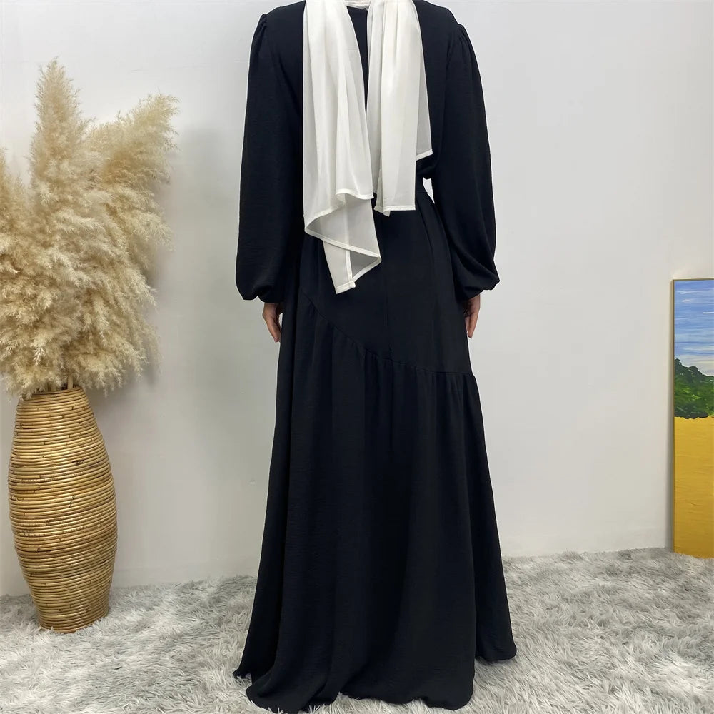 Muslim Fashion Abaya Dress - Long Sleeve Turkish Modest Wear