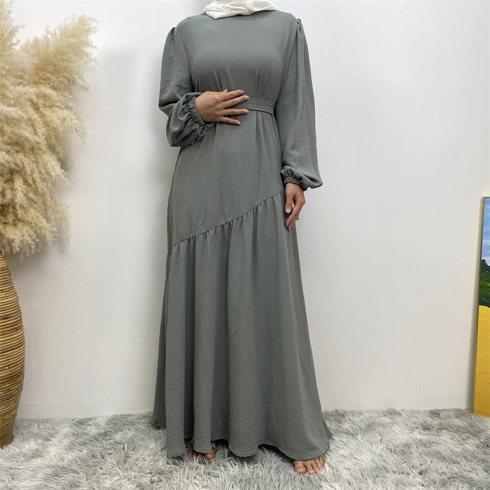 Muslim Fashion Abaya Dress - Long Sleeve Turkish Modest Wear
