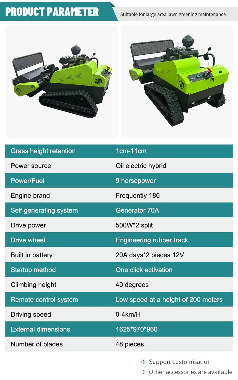 80cm Remote-Control Crawler Weeding Machine – Professional Orchard Grass Cutter