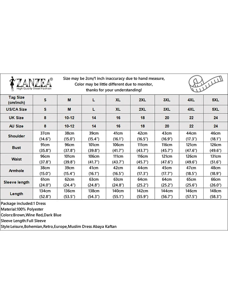 Bohemian Floral Maxi Dress - Elegant Muslim Abaya Kaftan