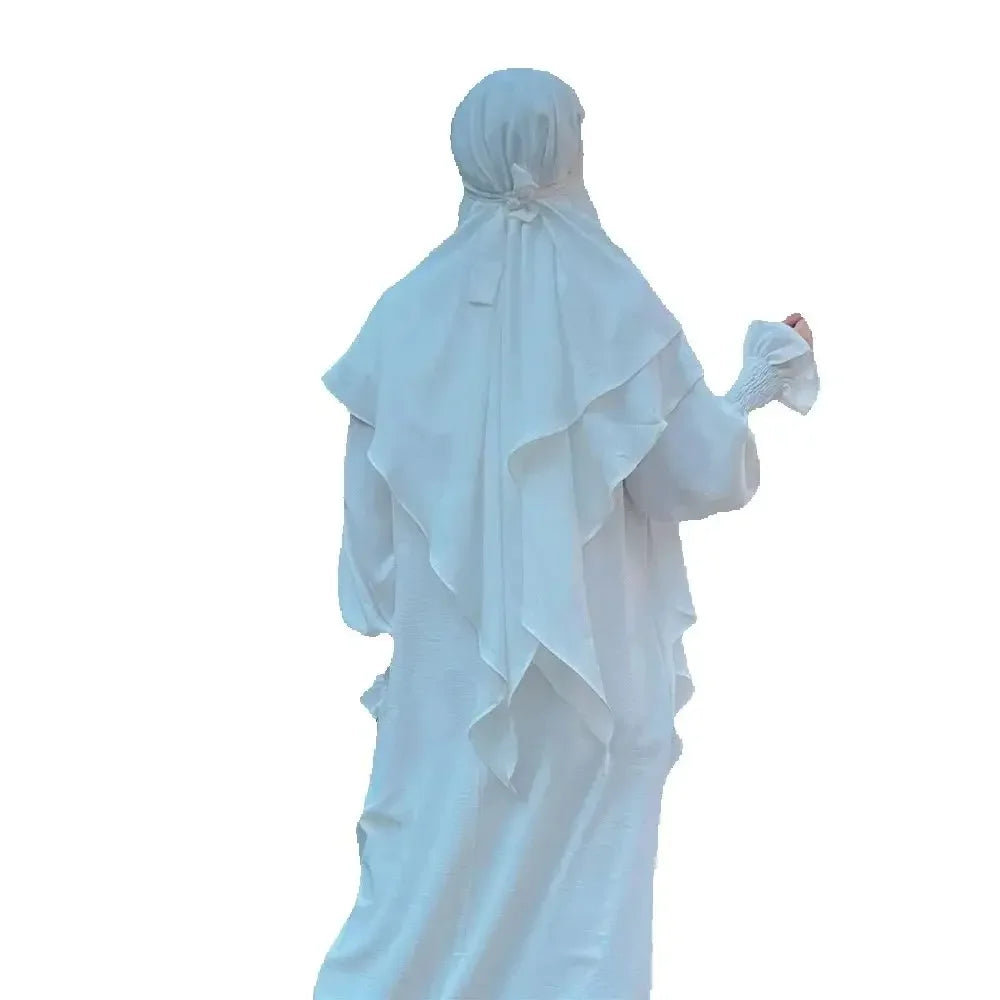 Long Khimar Prayer Garment - Overhead Hijab Pullover