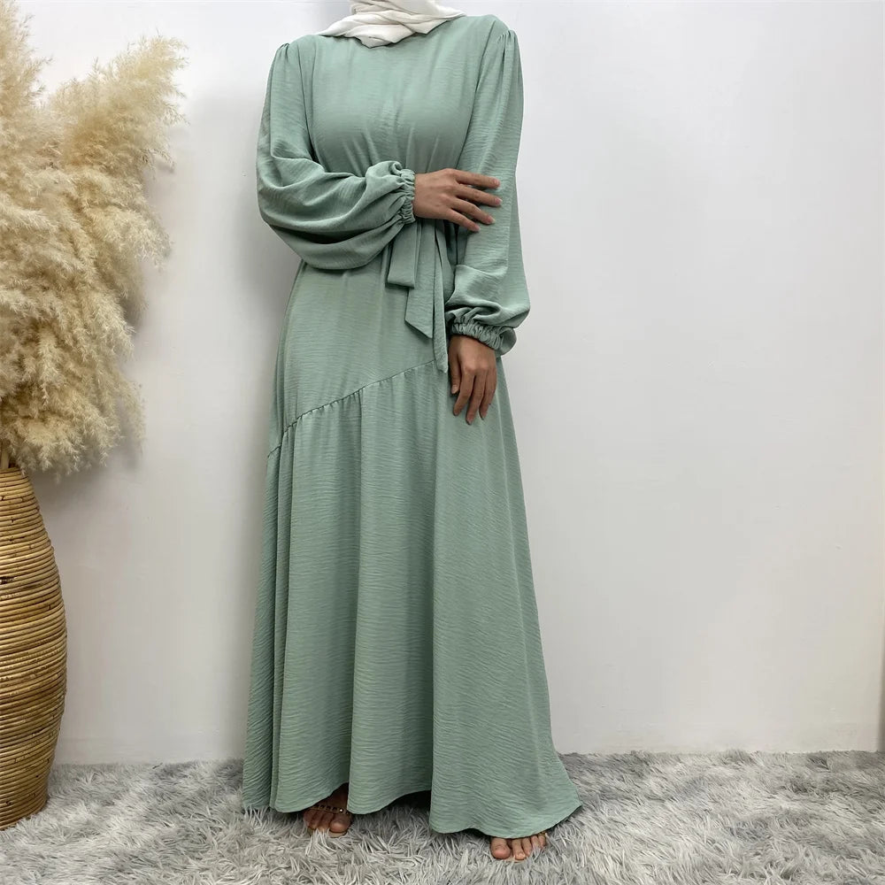 Muslim Fashion Abaya Dress - Long Sleeve Turkish Modest Wear