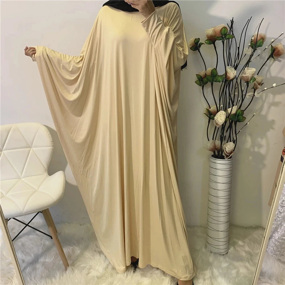 Batwing Sleeve Prayer Dress - Traditional Pullover Abaya