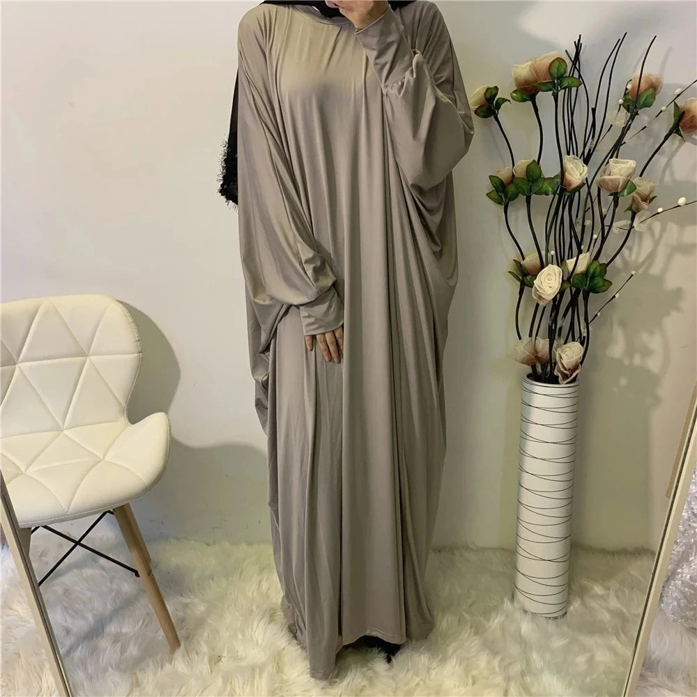 Batwing Sleeve Prayer Dress - Traditional Pullover Abaya
