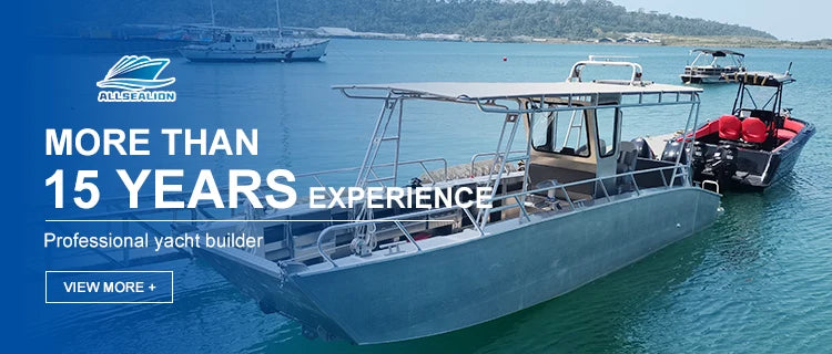 50ft Aluminum Landing Craft Cargo Barge - 15M Transportation Boat