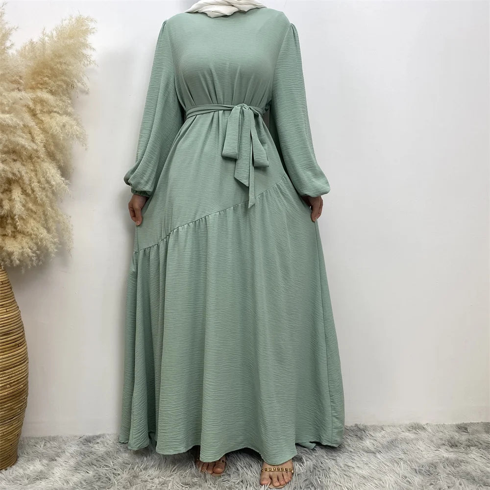 Muslim Fashion Abaya Dress - Long Sleeve Turkish Modest Wear