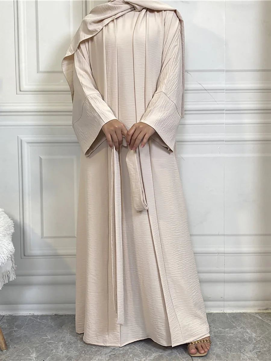 Complete Abaya Suit with Hijab - Modest Cardigan Set