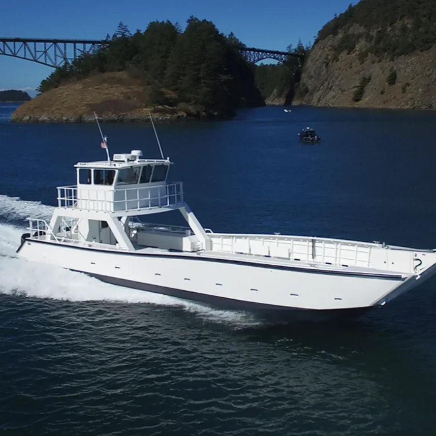 50ft Aluminum Landing Craft Cargo Barge - 15M Transportation Boat