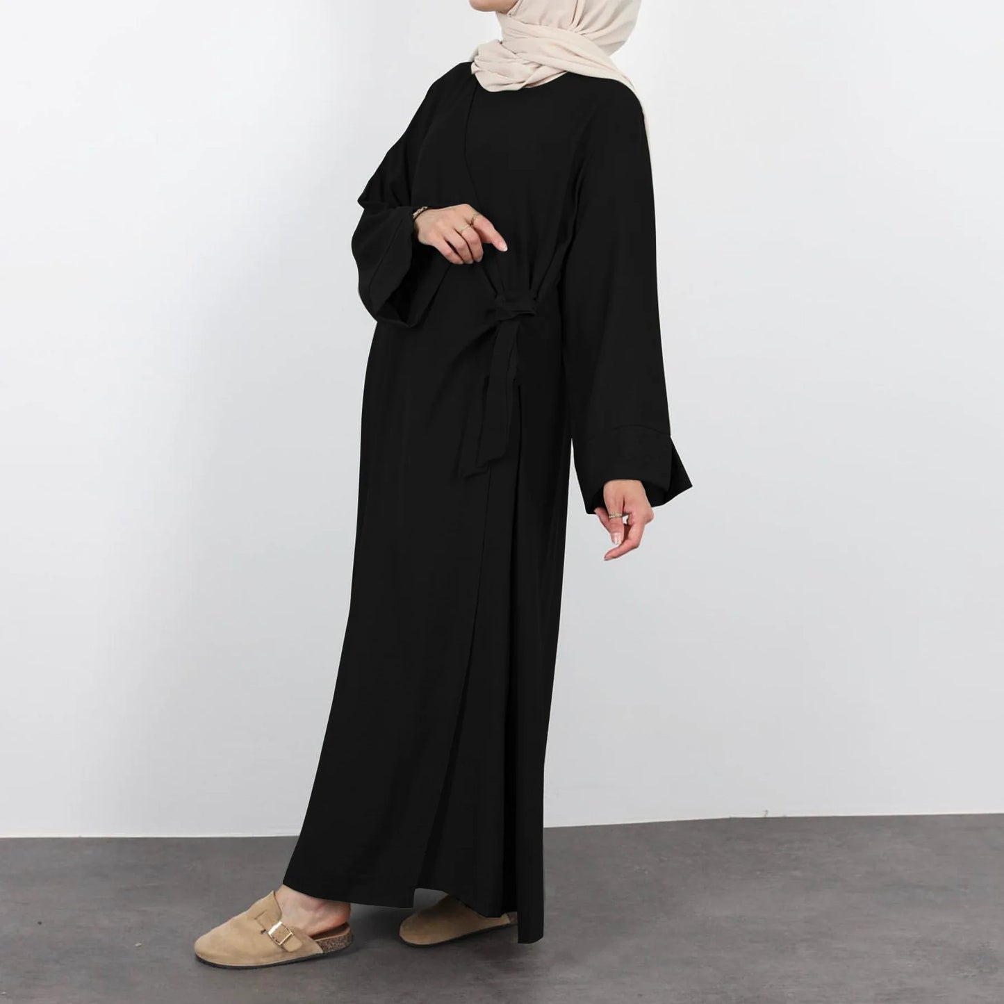 Diamond Embellished Maxi Dress - Gorgeous Party Abaya