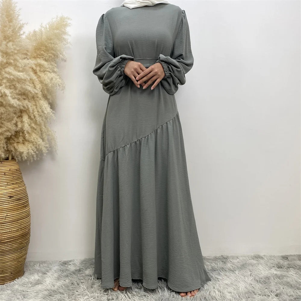 Muslim Fashion Abaya Dress - Long Sleeve Turkish Modest Wear