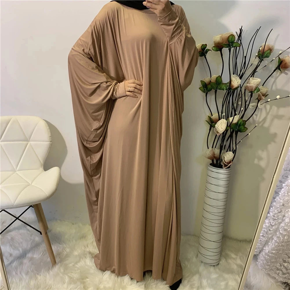 Batwing Sleeve Prayer Dress - Traditional Pullover Abaya