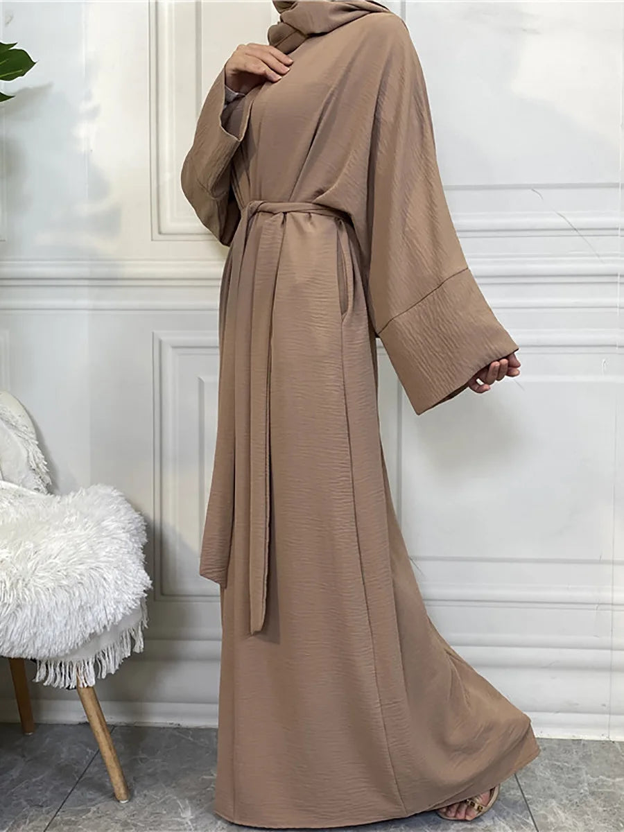 Complete Abaya Suit with Hijab - Modest Cardigan Set