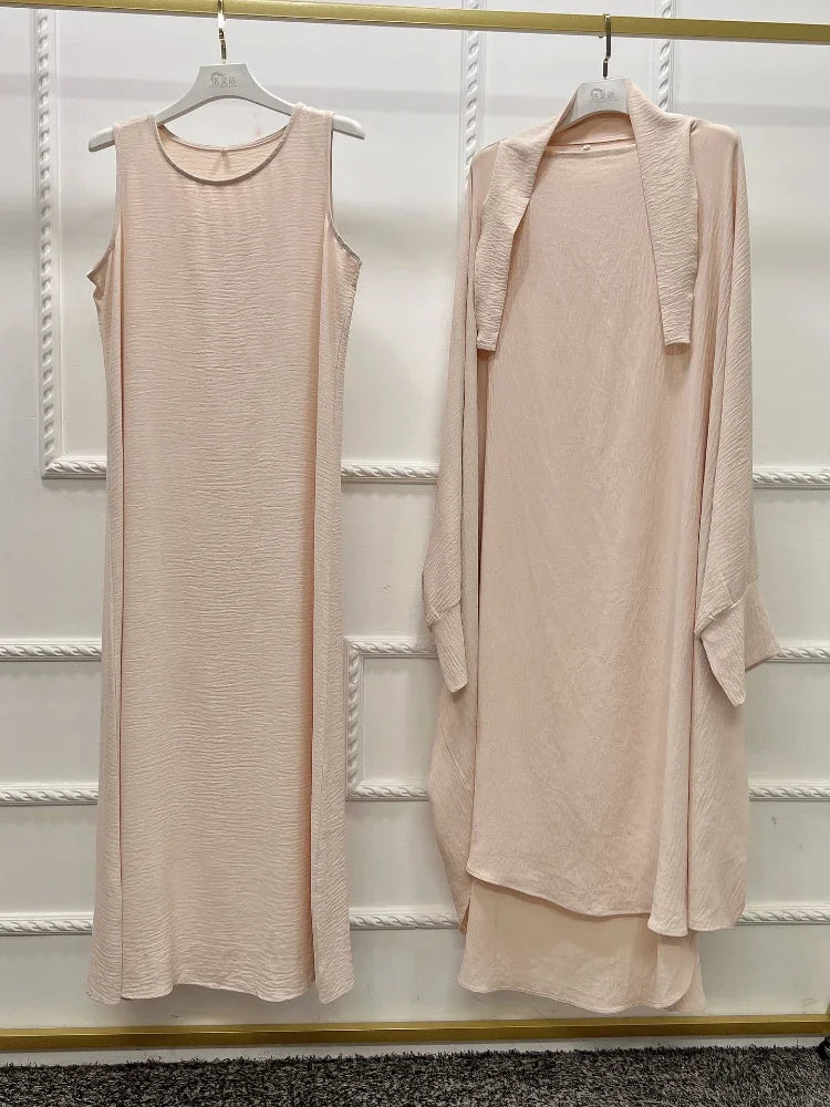 Long Khimar Prayer Set - 2 Piece Pullover Jilbab for Women