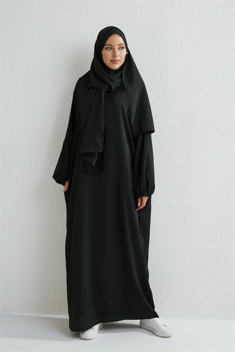 Luxury Dubai Kaftan Abaya with Pockets - Elegant Muslim Dress for Women | Ramadan & Eid 2026