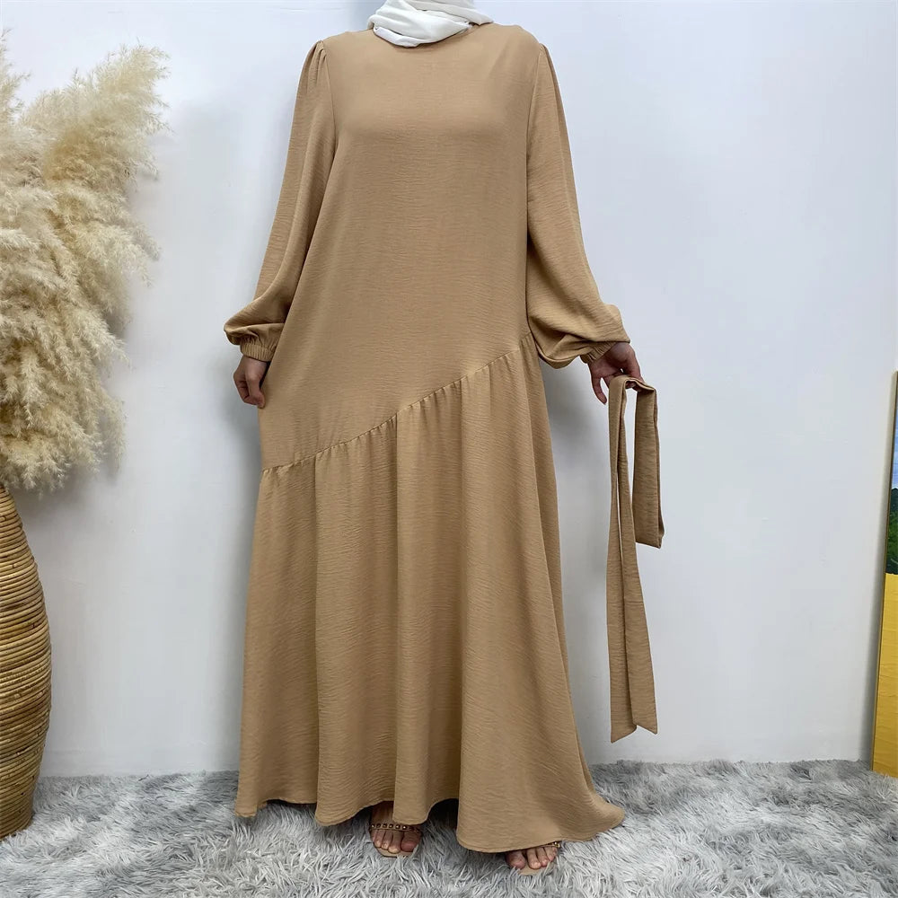 Muslim Fashion Abaya Dress - Long Sleeve Turkish Modest Wear