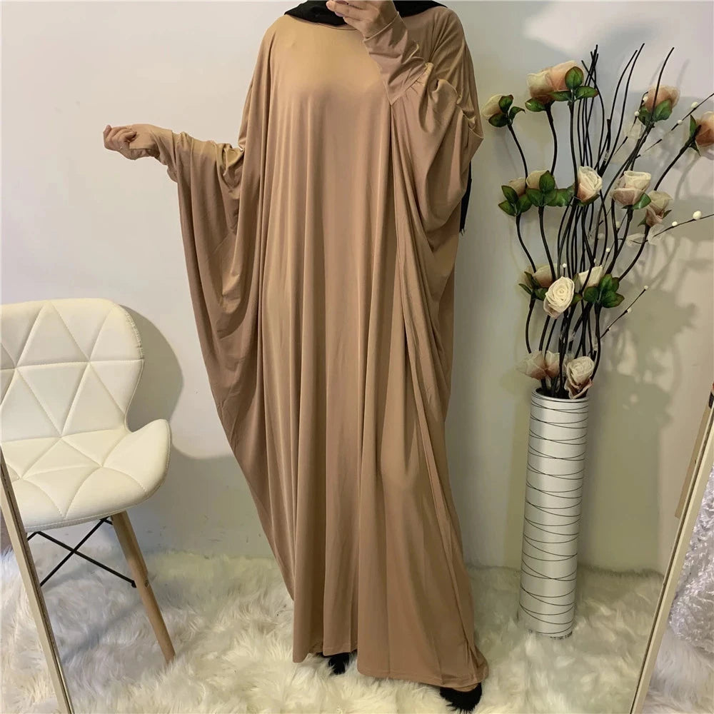 Batwing Sleeve Prayer Dress - Traditional Pullover Abaya