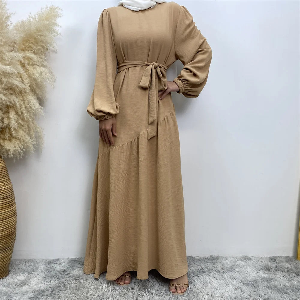 Muslim Fashion Abaya Dress - Long Sleeve Turkish Modest Wear
