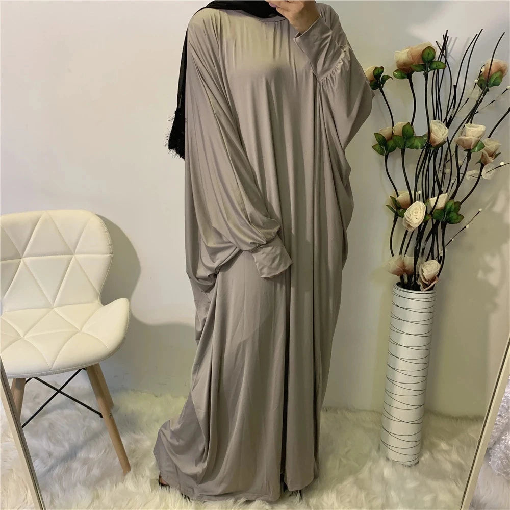 Batwing Sleeve Prayer Dress - Traditional Pullover Abaya