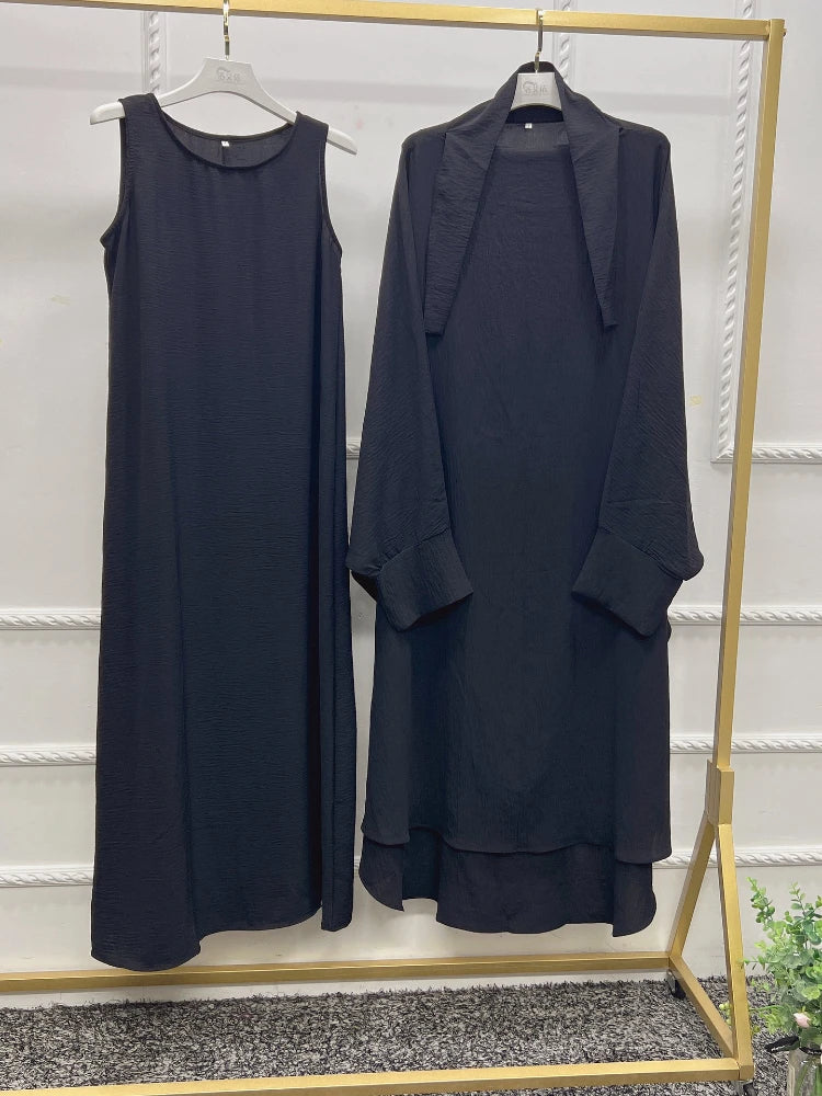 Long Khimar Prayer Set - 2 Piece Pullover Jilbab for Women