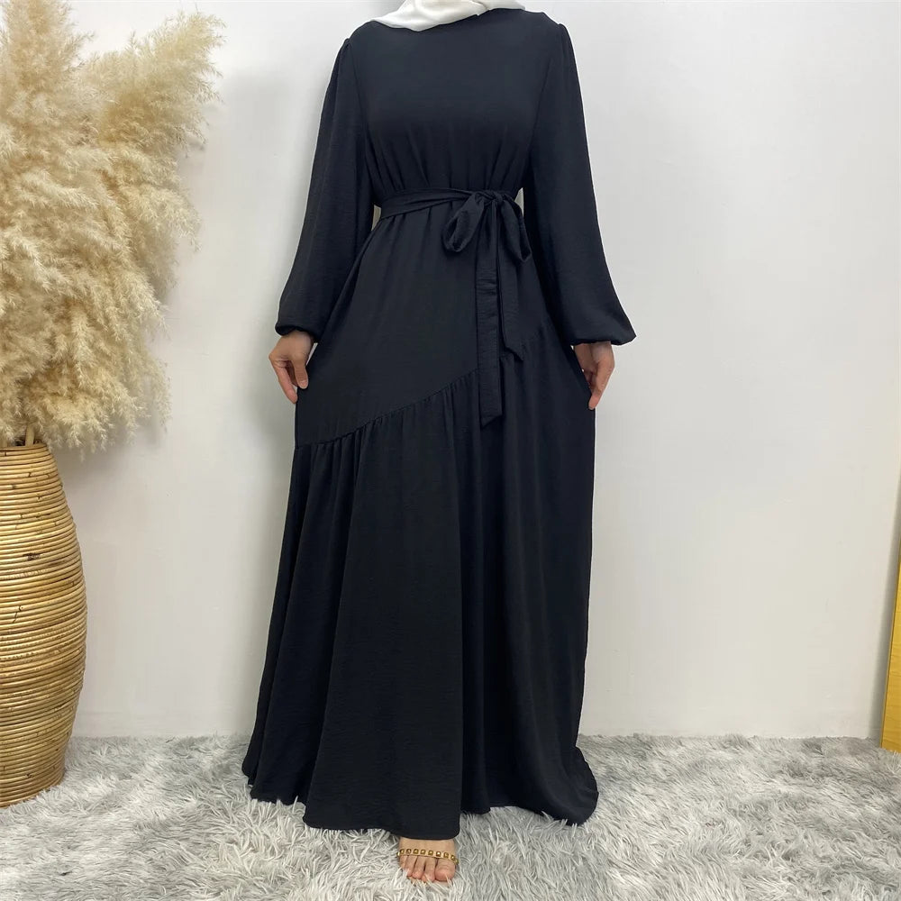 Muslim Fashion Abaya Dress - Long Sleeve Turkish Modest Wear