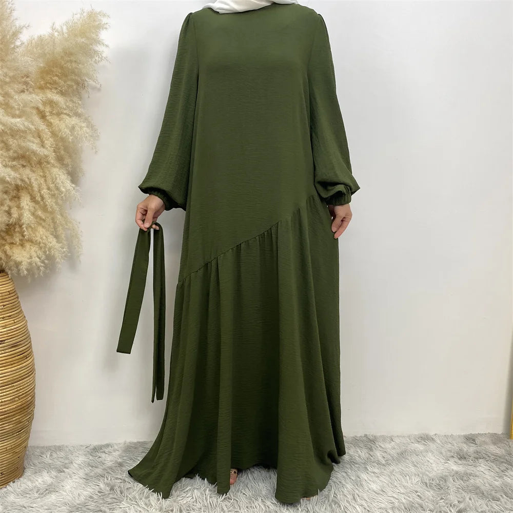 Muslim Fashion Abaya Dress - Long Sleeve Turkish Modest Wear