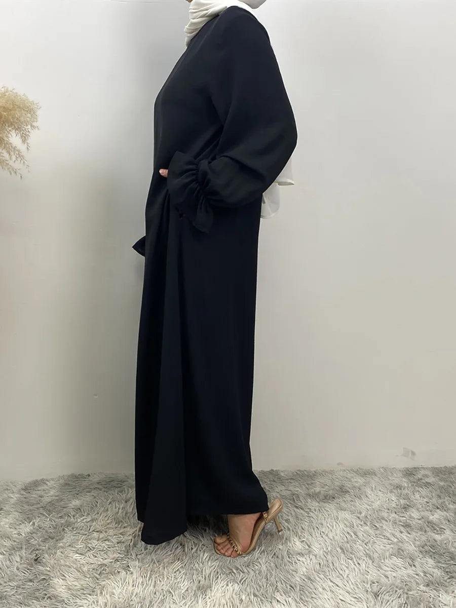 Luxury Dubai Kaftan Abaya with Pockets - Elegant Long Dress for Women | Ramadan & Eid