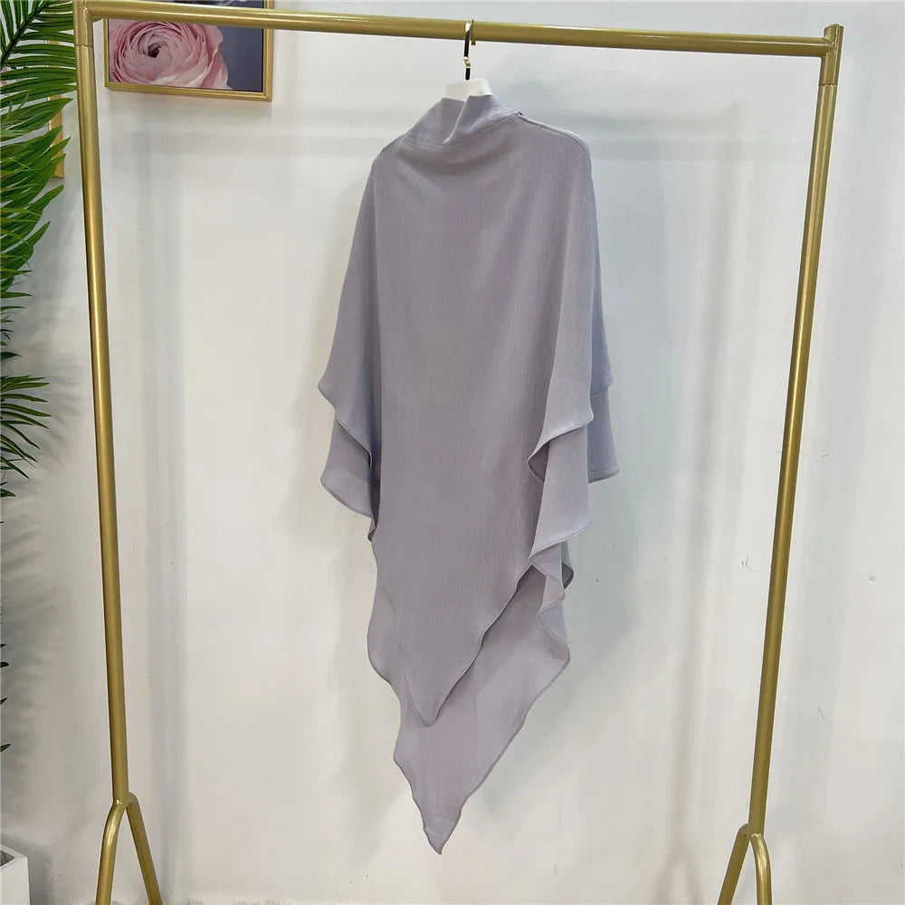 Long Khimar Prayer Garment - Overhead Hijab Pullover