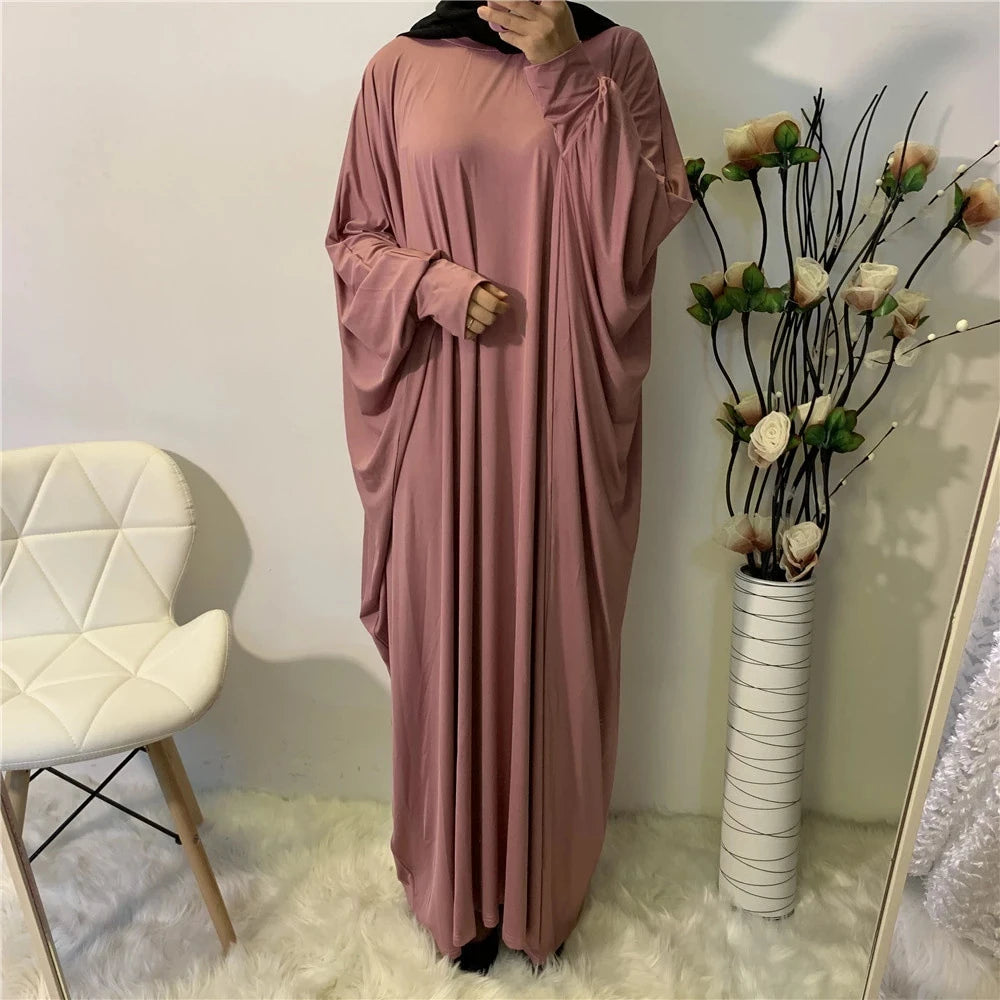 Batwing Sleeve Prayer Dress - Traditional Pullover Abaya
