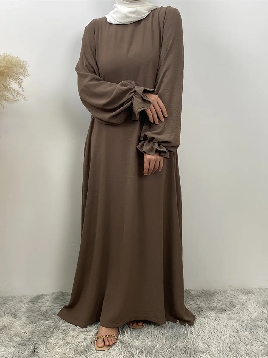 Luxury Dubai Kaftan Abaya with Pockets - Elegant Long Dress for Women | Ramadan & Eid