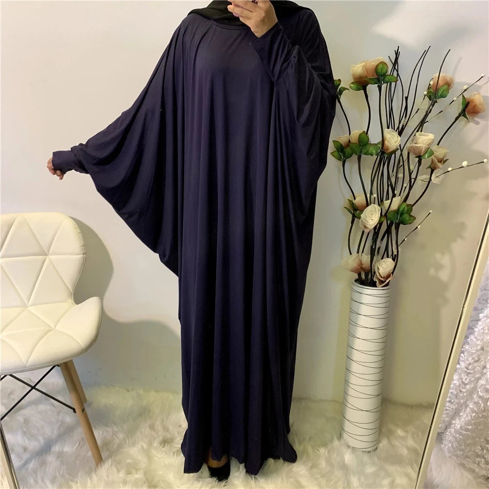 Batwing Sleeve Prayer Dress - Traditional Pullover Abaya