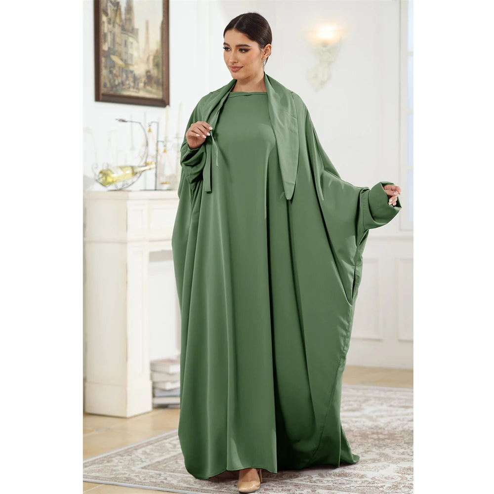 Butterfly Sleeve Prayer Abaya - Modest Ramadan Kaftan