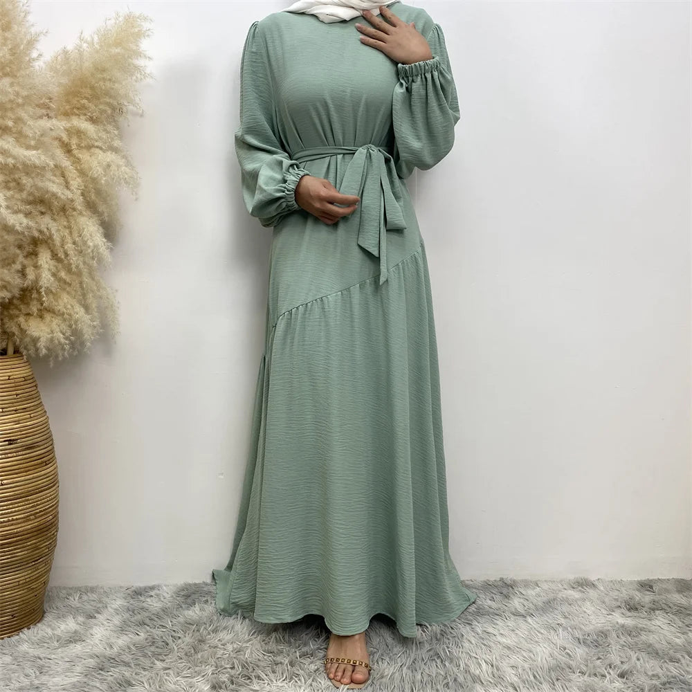 Muslim Fashion Abaya Dress - Long Sleeve Turkish Modest Wear