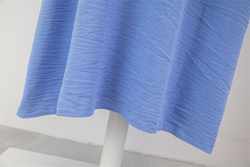 Casual Maxi Abaya with Pockets - Long Sleeve Muslim Dress