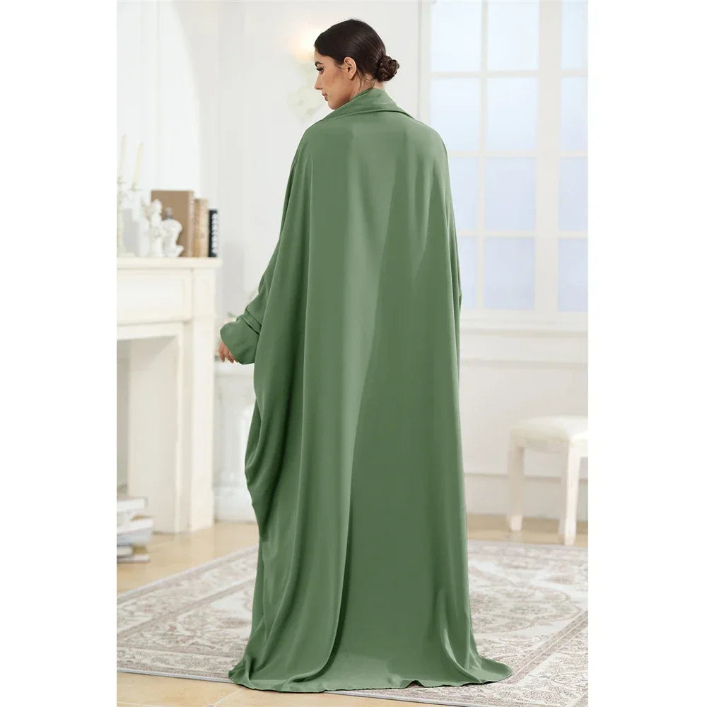 Butterfly Sleeve Prayer Abaya - Modest Ramadan Kaftan