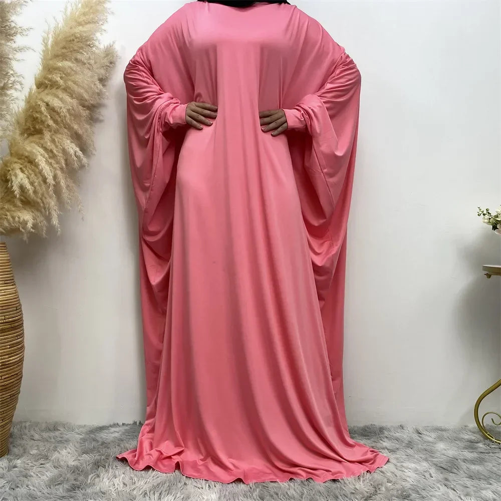 Batwing Sleeve Prayer Dress - Traditional Pullover Abaya