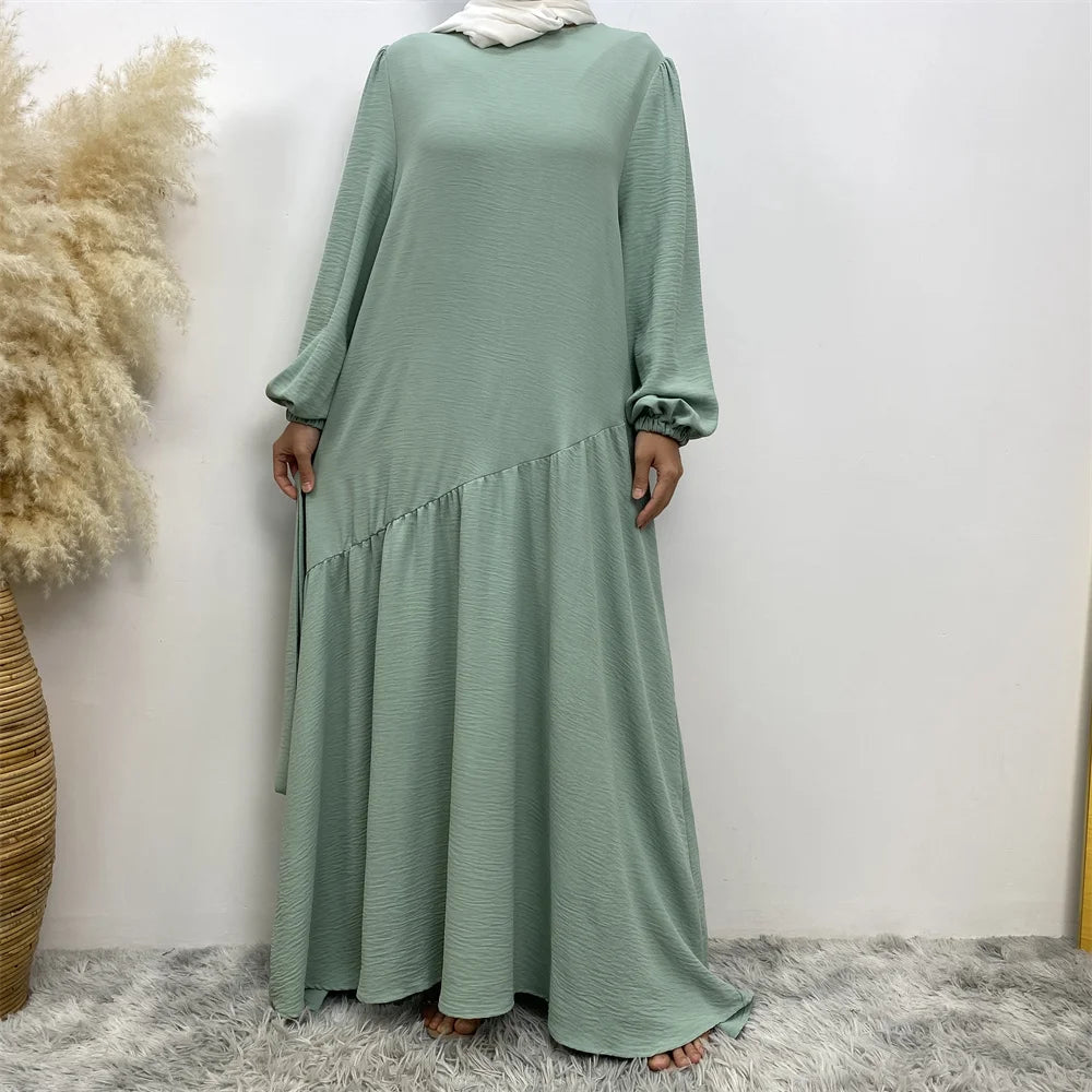 Muslim Fashion Abaya Dress - Long Sleeve Turkish Modest Wear