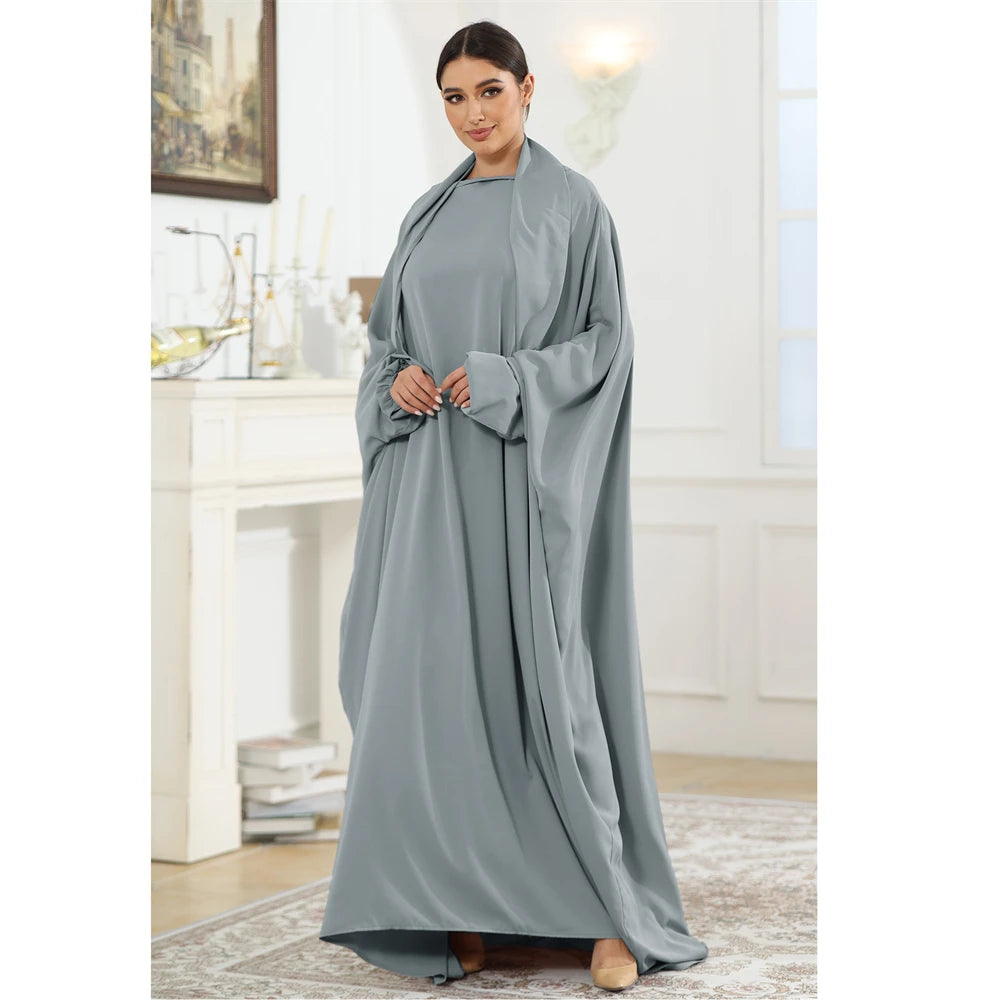 Butterfly Sleeve Prayer Abaya - Modest Ramadan Kaftan